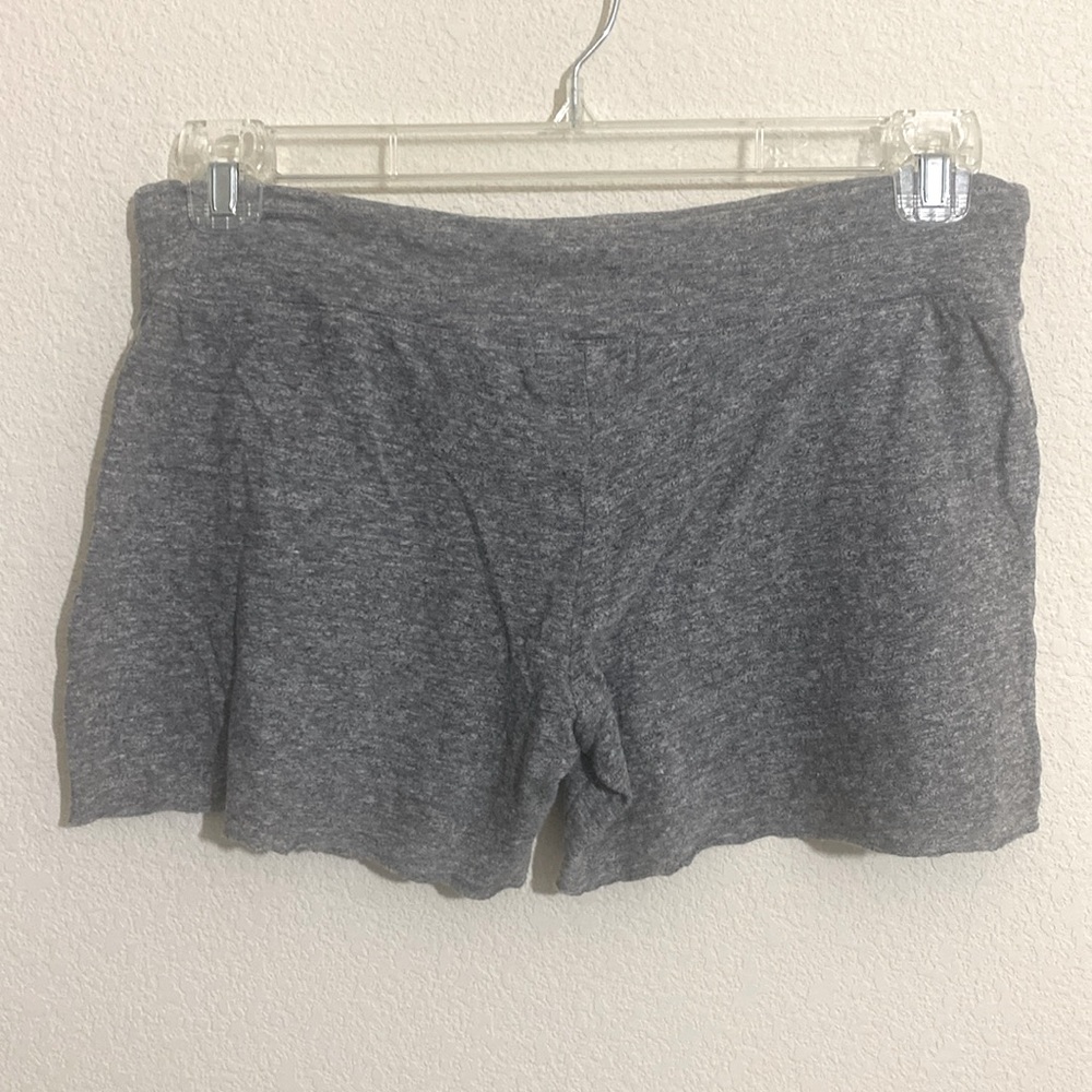 MONROW Women's Light Weight Vintage Style Cotton Shorts GRAY Size L - Picture 2 of 8